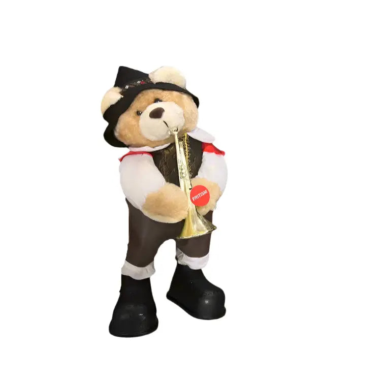 Trumpeter Teddy Bear in Traditional Outfit Murukali.com