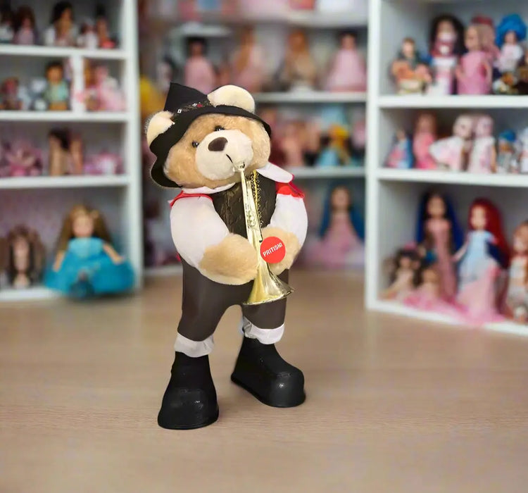 Trumpeter Teddy Bear in Traditional Outfit Murukali.com