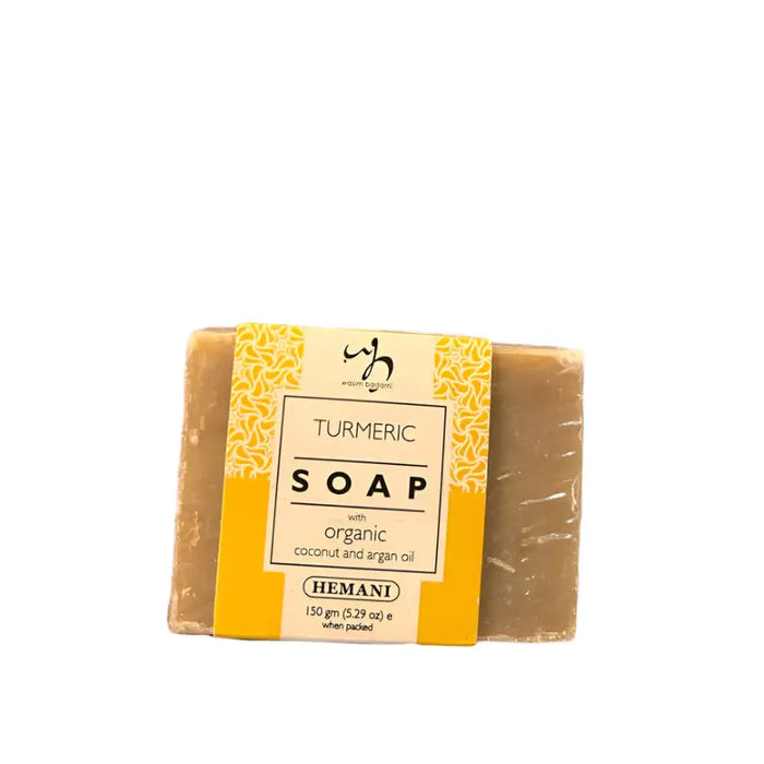 Turmeric Soap with Organic Coconut and Argan Oil (150g) Murukali.com