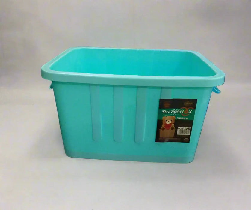 Turquoise Rectangular Plastic Storage Box 30L Murukali.com