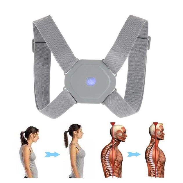 Posture Corrector with Intelligent Sensor Vibration Reminder Adjustable Back Brace Support