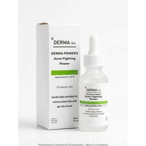 Derma Ten Acne Fighting Power Serum – Salicylic Acid 2% + HA,