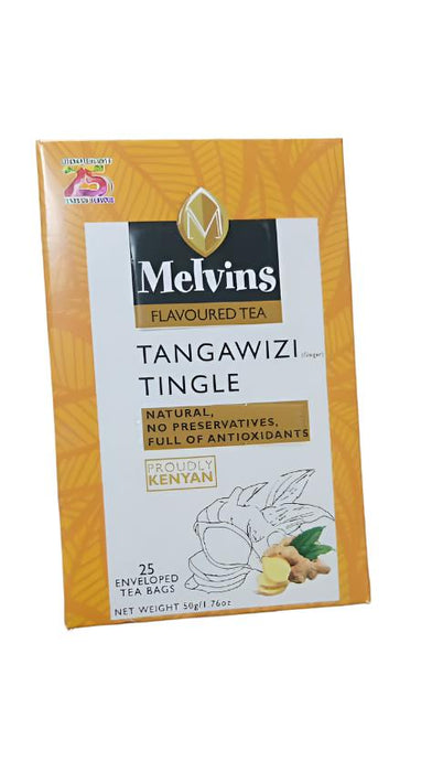 Melvins Flavored Tea Tangawizi Tingle Natural Net Weight 5Gg