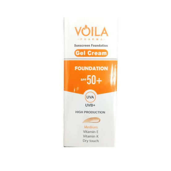 VOILA SUNSCREEN FOUNDATION MEDIUM GEL CREAM SPF50+ 50ML