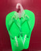 Unisex Patapata Green Rubber Flipflops For Adults murukali.com