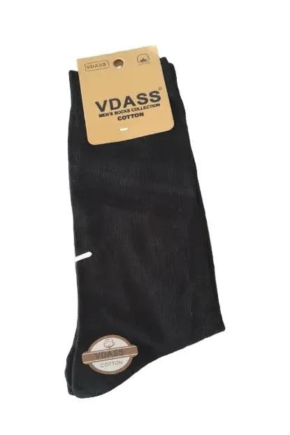 VDASS Men's Cotton Rich Black Socks Murukali.com