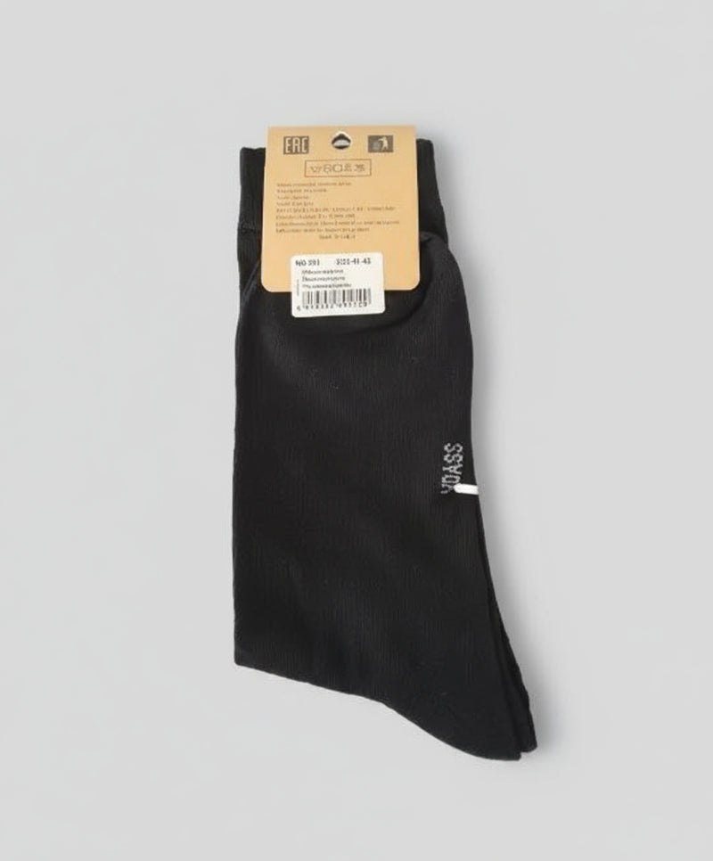 VDASS Men's Cotton Rich Black Socks – Size 41–43 Murukali.com