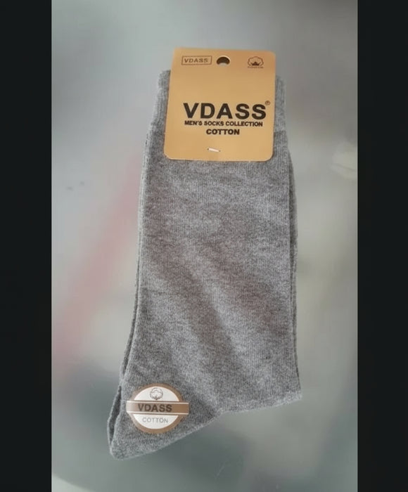 VDASS Men's Cotton Rich Grey Socks – Comfortable Everyday Wear Murukali.com