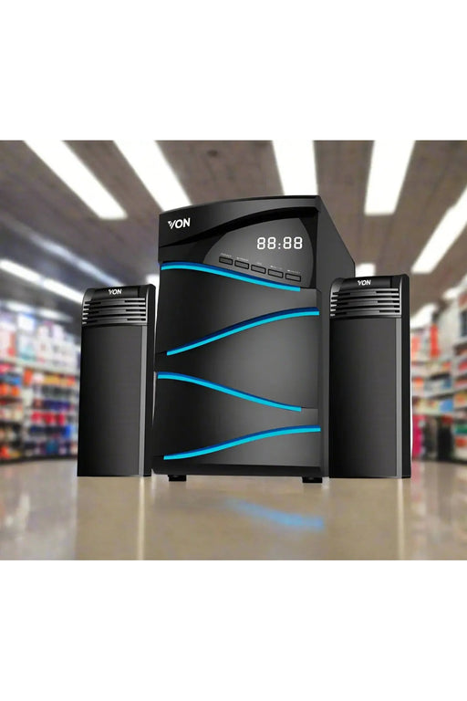 VON 2.1 Channel Subwoofer – 100W RMS Bluetooth & USB Murukali.com