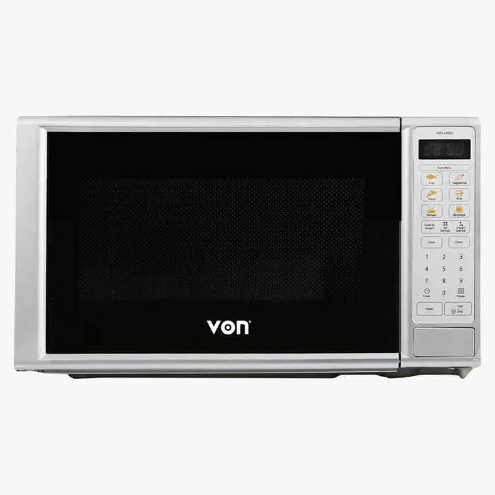 VON 20L Digital Solo Microwave – Mirror Silver HMS-210DS / VAMS-20DGS Murukali.com