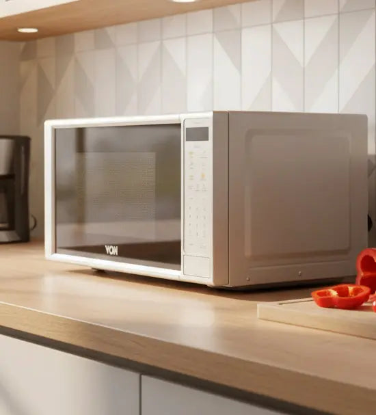 VON 20L Digital Solo Microwave – Mirror Silver HMS-210DS / VAMS-20DGS Murukali.com