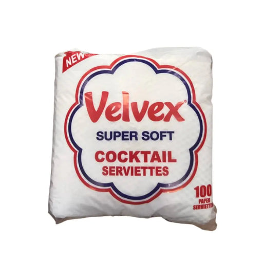 Velvex Super Soft Cocktail Serviettes Napkins, 100 Pieces Murukali.com
