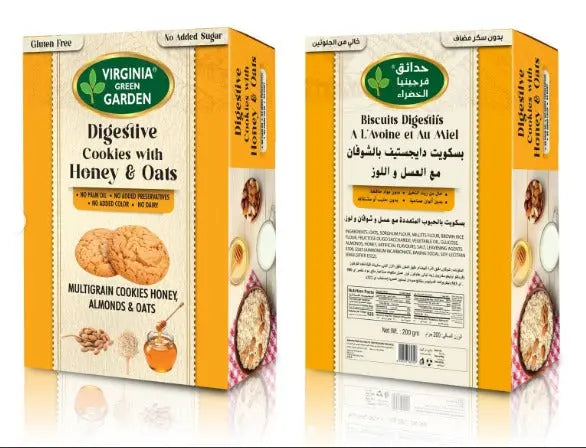 Virginia Green Garden Digestive Cookies with Honey & Oats 200g Murukali.com