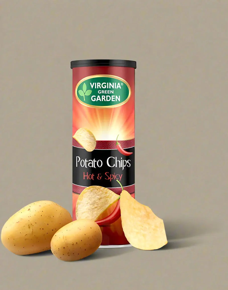 Virginia Green Garden Potato Chips Hot & Spicy 1pc 138g Murukali.com