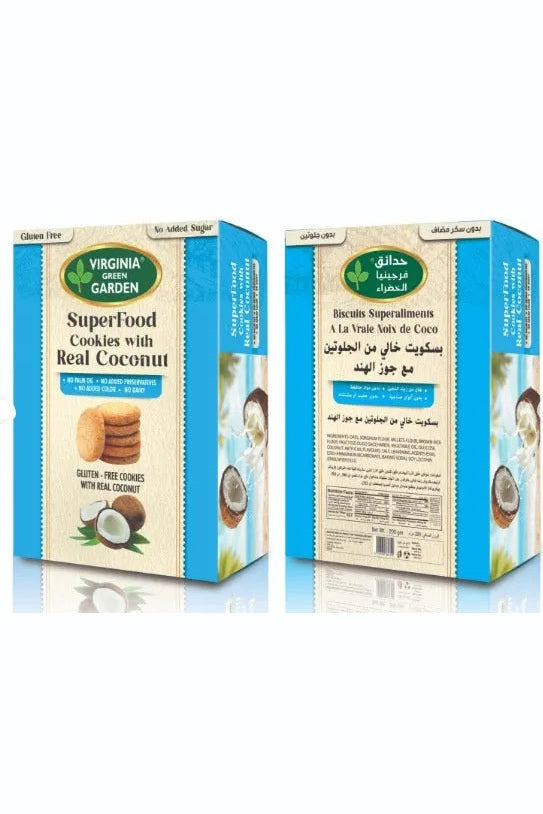 Virginia Green Garden Superfood Cookies with Real Coconut 200g Murukali.com