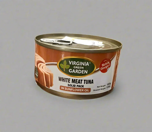 Virginia Green Garden White Meat Tuna Solid Pack in Sunflower Oil 185g Murukali.com