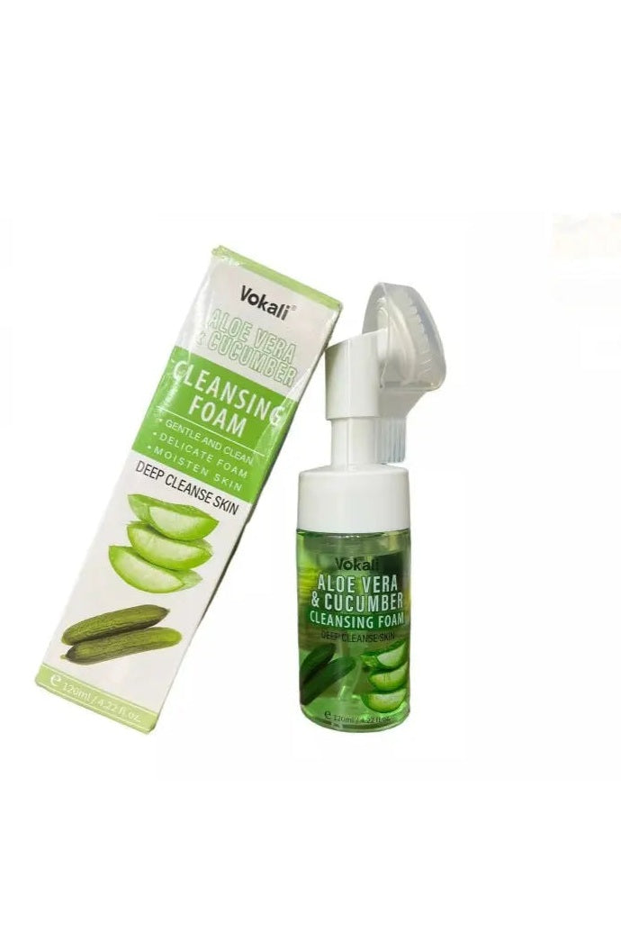 Vokali Aloevera & Cucumber Cleansing Foam, Refresh The Skin ,120ml murukali.com