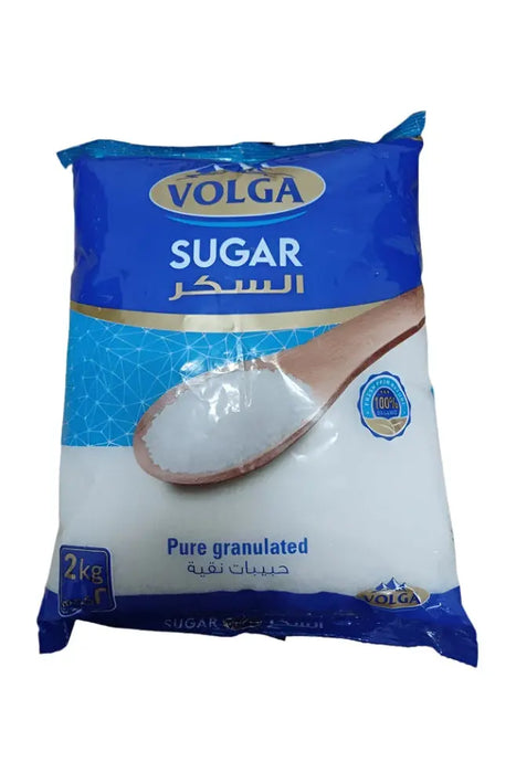 Volga Pure Granulated White Sugar 2kg murukali.com