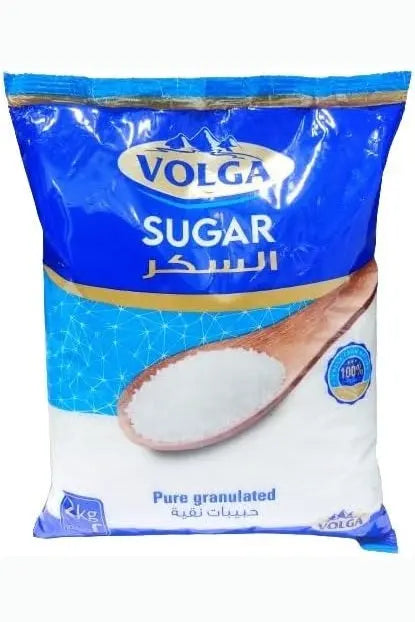 Volga Pure Granulated White Sugar 2kg murukali.com
