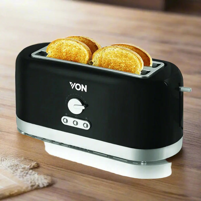 Von 4 Slice Toaster Black Murukali.com