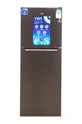 Von VART-26NMS Double Door Fridge, 202L - Silver murukali.com