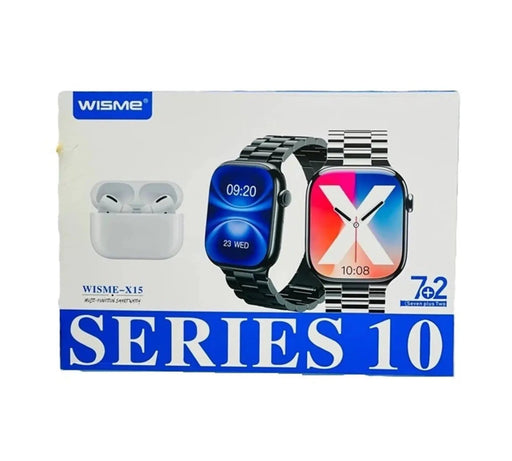 WISME-X15 Series 10 Smartwatch with Wireless Earbuds Murukali.com