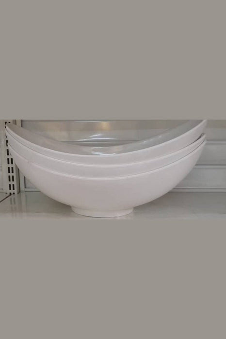 White Oval Fruit Bowl Melamine 41cm/pc