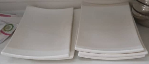 White Plate Melamine /pc