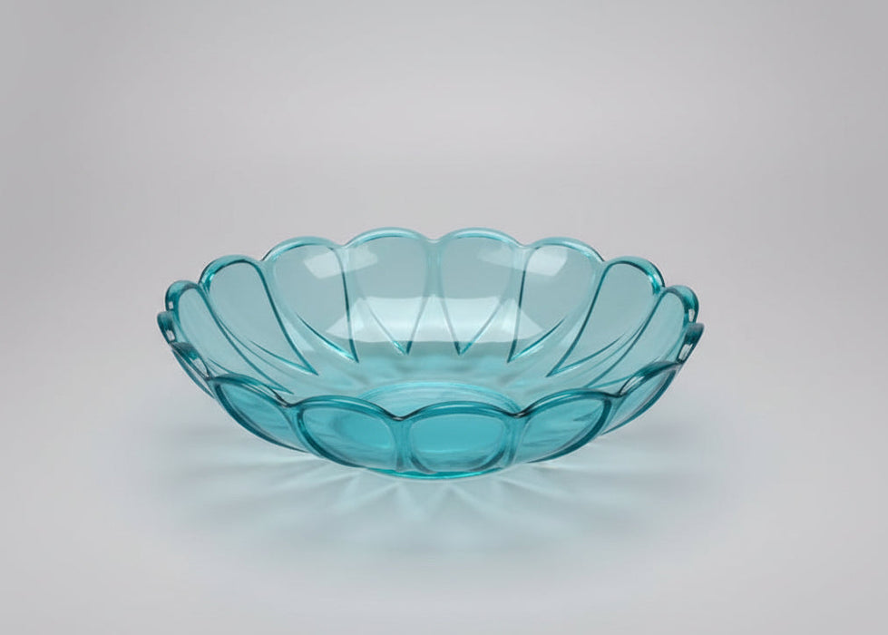 Scalloped Edge Glass Bowl