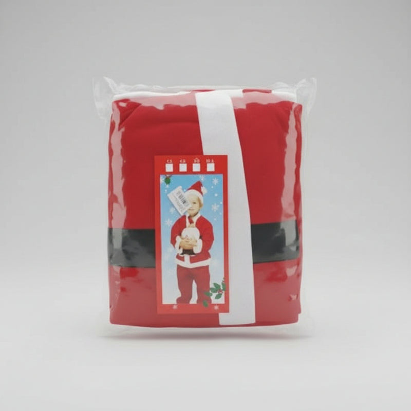 Children's Red and White Santa Claus Costume