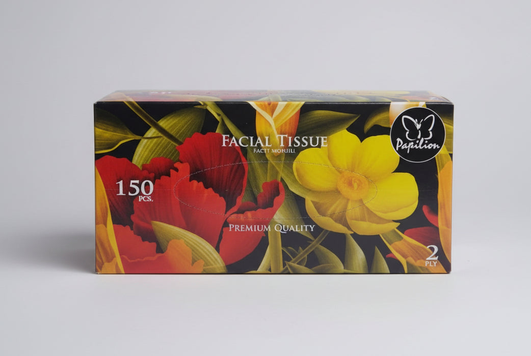 Papillon Premium Facial Tissue – 2-Ply 150 Sheets