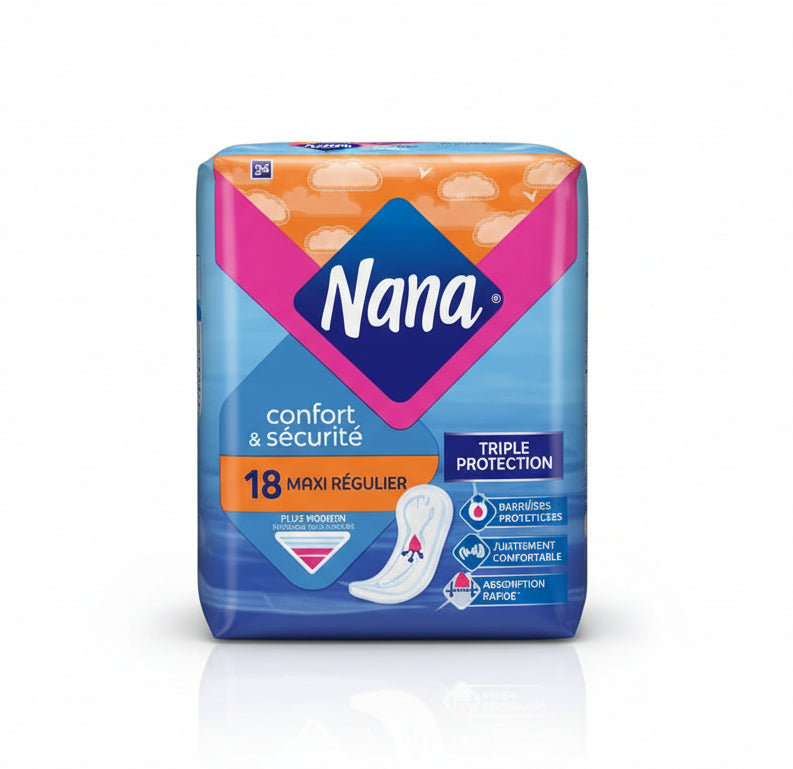 Nana Comfort & Sécurité 18 Maxi Régulier Sanitary Pads 18pcs