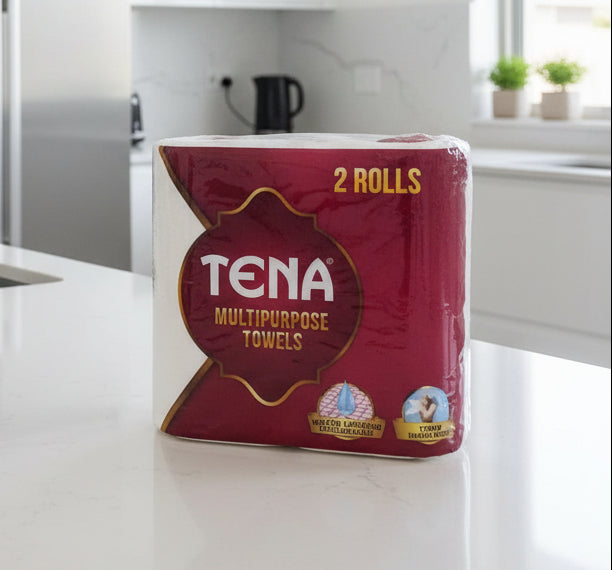Tena Multipurpose Towels – 2 Roll Pack