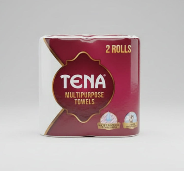 Tena Multipurpose Towels – 2 Roll Pack
