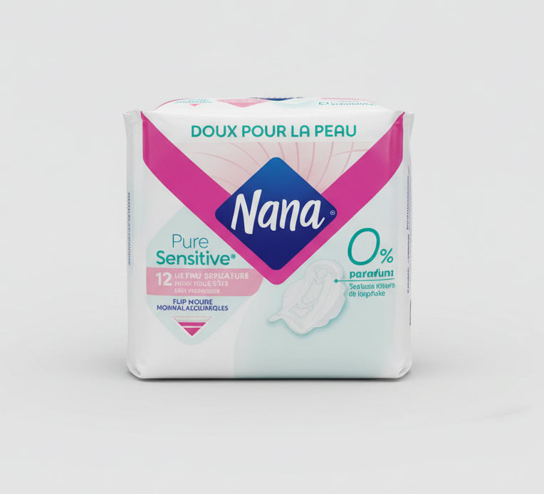 Nana PureSensitive Ultra Normal Plus Sanitary Pads with Wings 12 pads