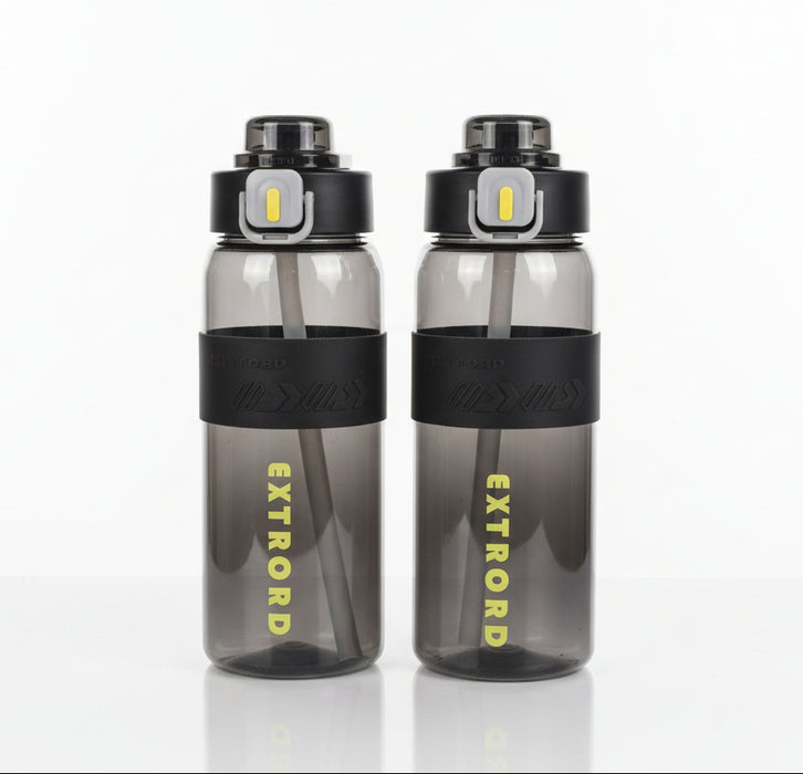 EXTRORD Push-Button Water Bottles – Sleek Black