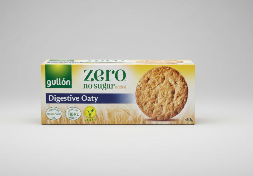 Gullón Zero No Sugar Added Digestive Oaty Biscuits 410g