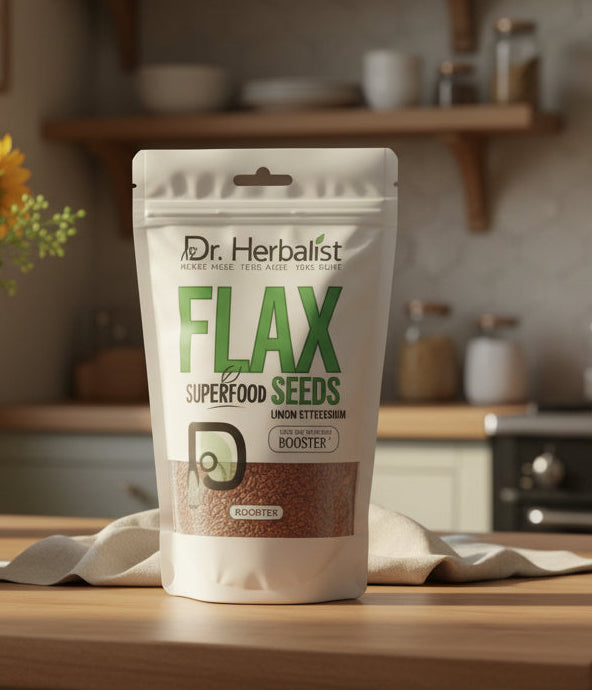 Dr. Herbalist Flax Superfood Seeds – Natural Omega-3 & Fiber-Rich Flax Seeds