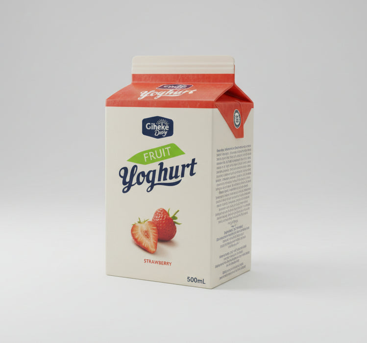 Giheke Dairy Fruit Yoghurt – Strawberry Flavour 500mL