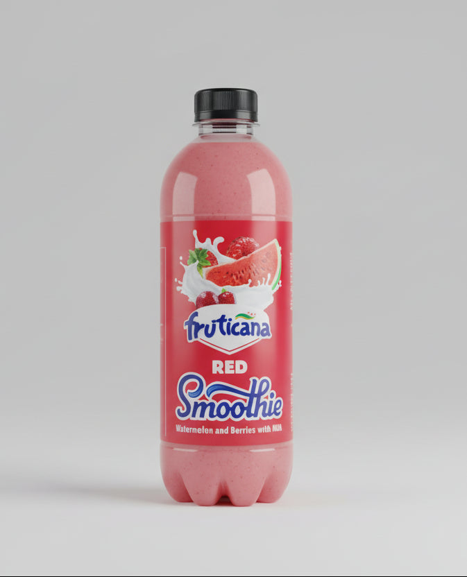 Fruiticana Red Smoothie with Milk – Berry Melon Bliss 500ml