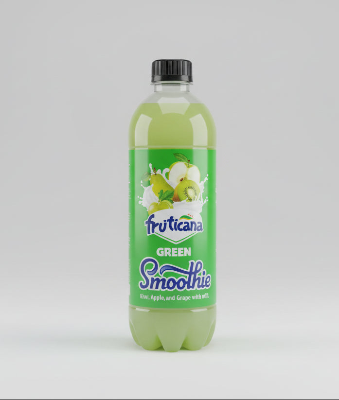 Fruticana Green Smoothie with Milk – Kiwi, Apple & Grape Refresh 500ml