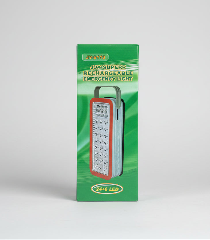 JJY Superr Rechargeable Emergency Light JY-6113 – 24+6 LEDs