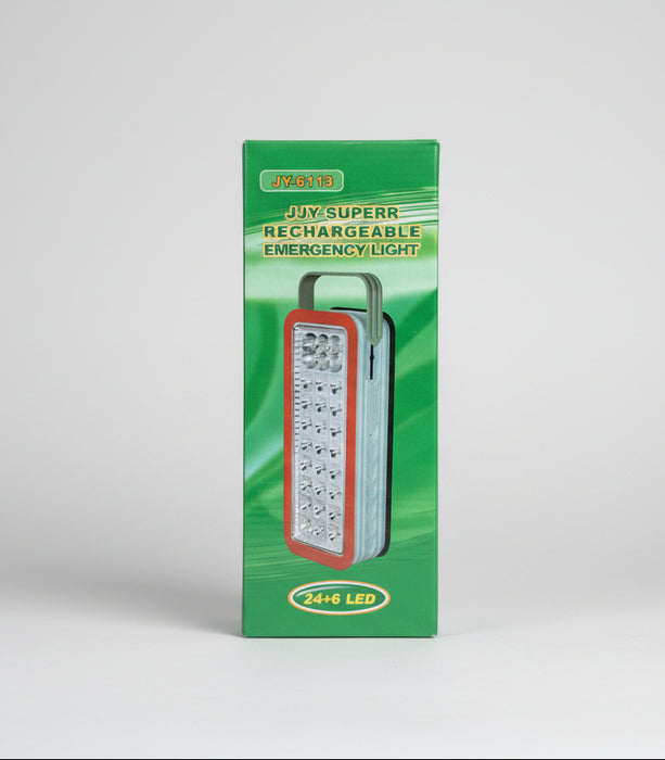 JJY Superr Rechargeable Emergency Light JY-6113 – 24+6 LEDs