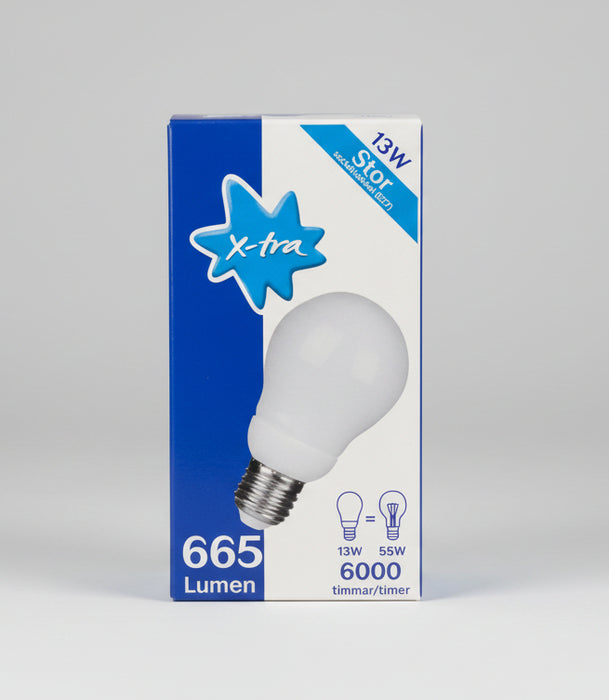 X-tra Light 13W LED Bulb – 55W Equivalent E27 Base