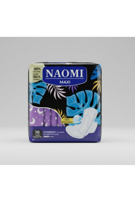 Naomi Maxi Overnight Sanitary Pads – Ultra Absorbent 280 mm 10pcs