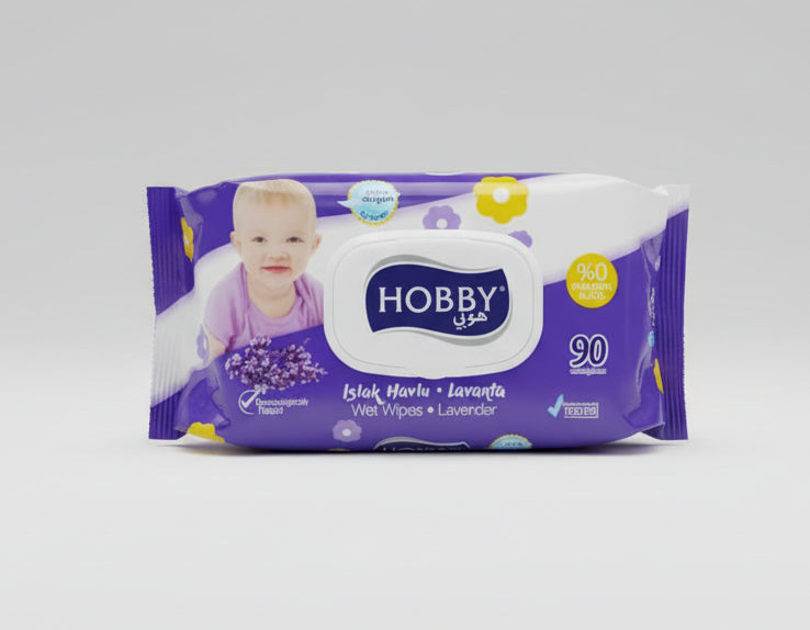 HOBBY Lavender Wet Wipes – 90 Count