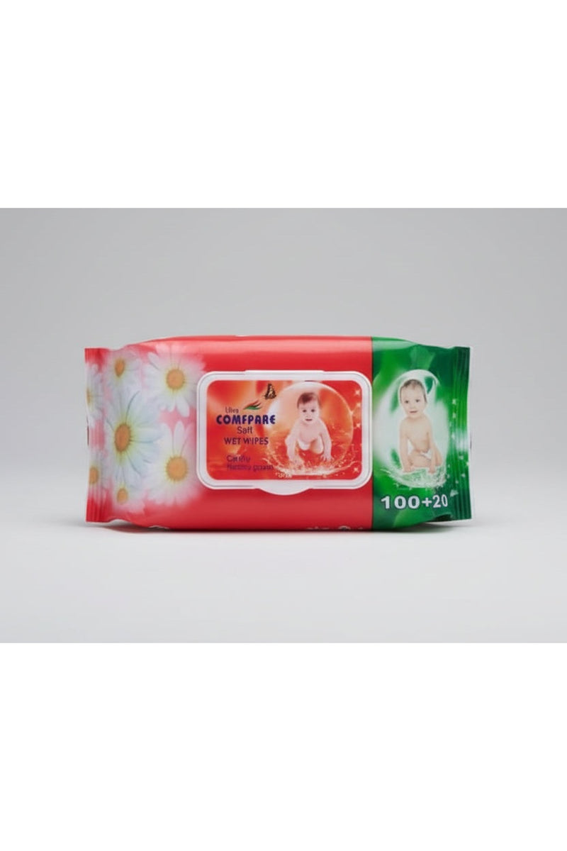 COMPARE Soft Wet Wipes – Naturally Clean 100 wipes
