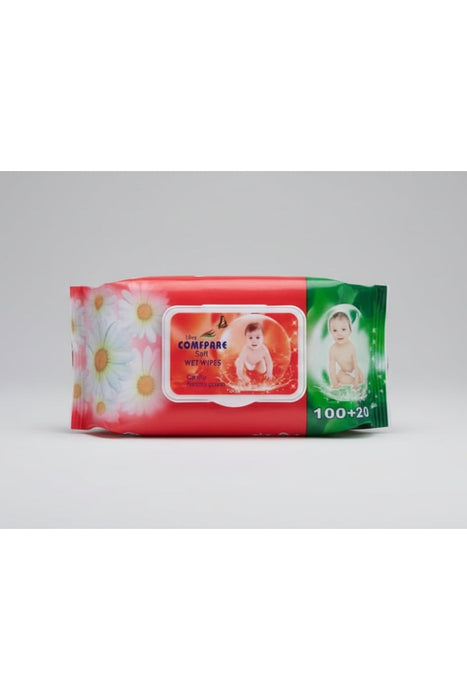 COMPARE Soft Wet Wipes – Naturally Clean 100 wipes