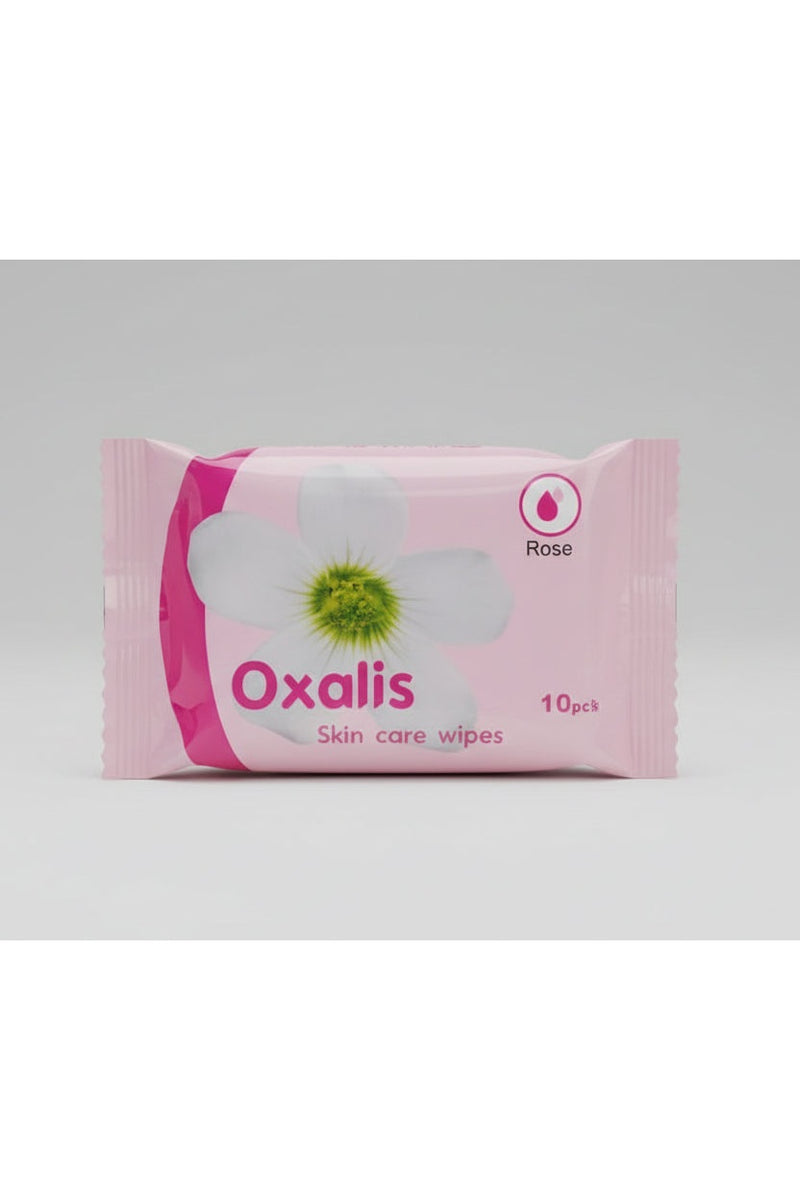 Oxalis Skin Care Wipes – Rose Scent 10 Pieces