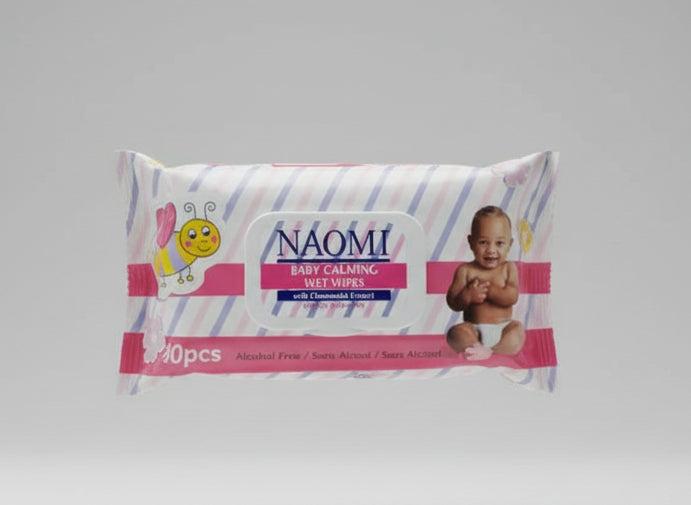 NAOMI Baby Calming Wet Wipes – Calendula Care 72pcs